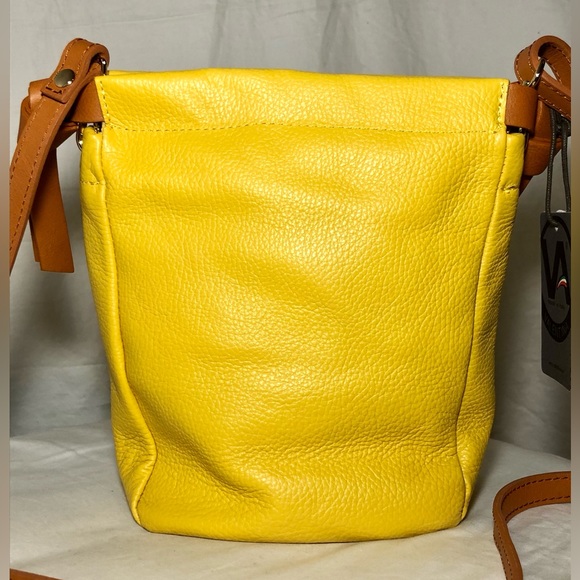 Genuine Italian Leather Valentina Crossbody Purse - Picture 4 of 5